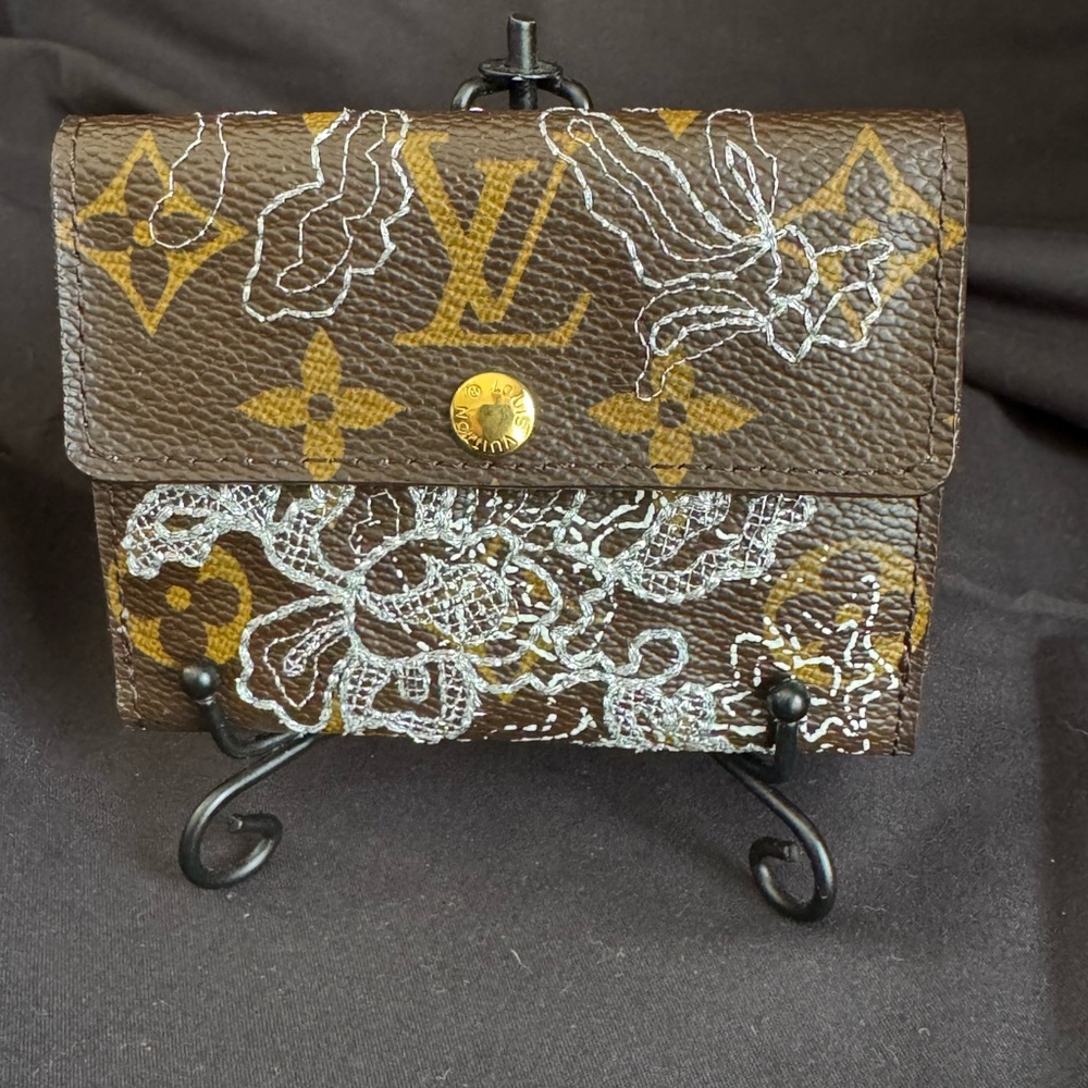 Louis Vuitton Brown and Gold Monogram Wallet